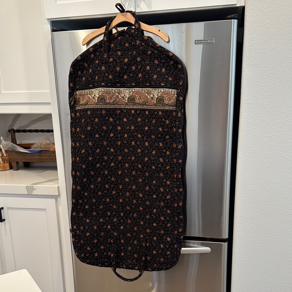 Vera Bradley Black and Brown Floral Garment Bag